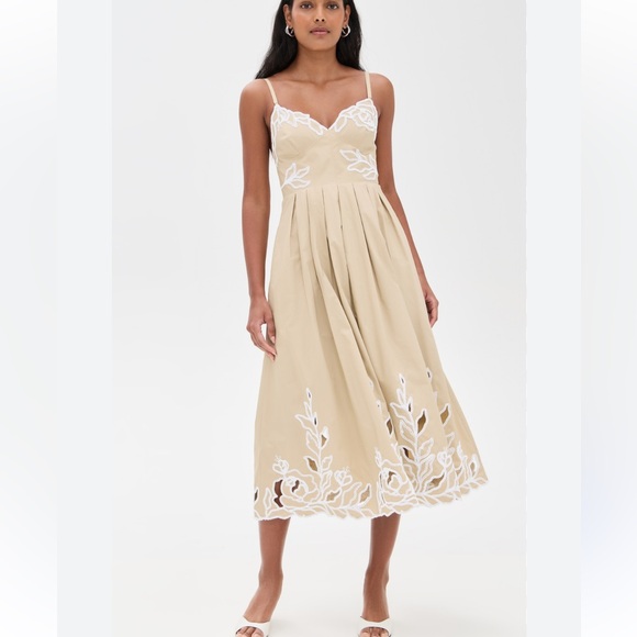 Cinq A Sept Trailing Peonies Midi Dress - Picture 2 of 9